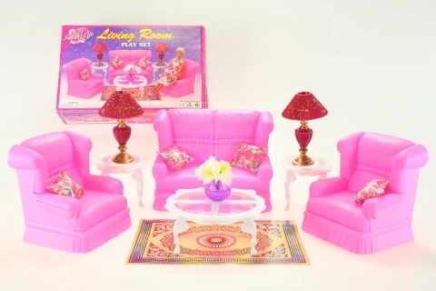 Glorie woonkamer-set voor poppen