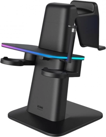 RGB charging stand for META QUEST 3/QUEST 2/QUEST PRO by Kiwi Design – black