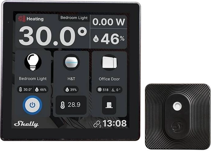 Set of Smart Shelly Wall Display Panels Black and BLU H&T Black