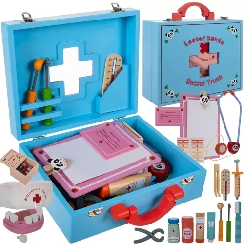 Wooden medical and dental set for children Kruzzel
