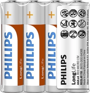 Batteries R03 AAA LongLife 4 pcs