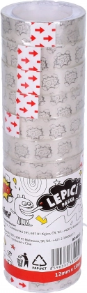 Transparent Adhesive Tape 12mm x 10m - Set of 12 pcs