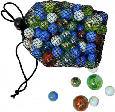 Billes en verre en filet MAC TOYS