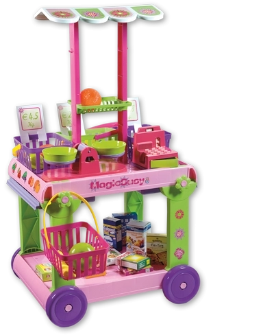 Androni bancarella mobile con 30 accessori, altezza 85 cm