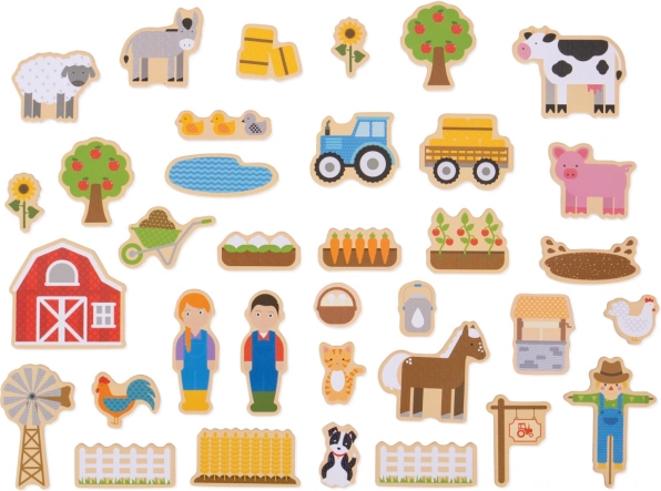 Bigjigs Toys Wooden Magnets Farm