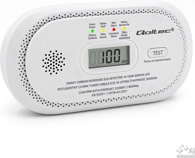 Detektor ugljičnog monoksida s alarmom od 85 dB