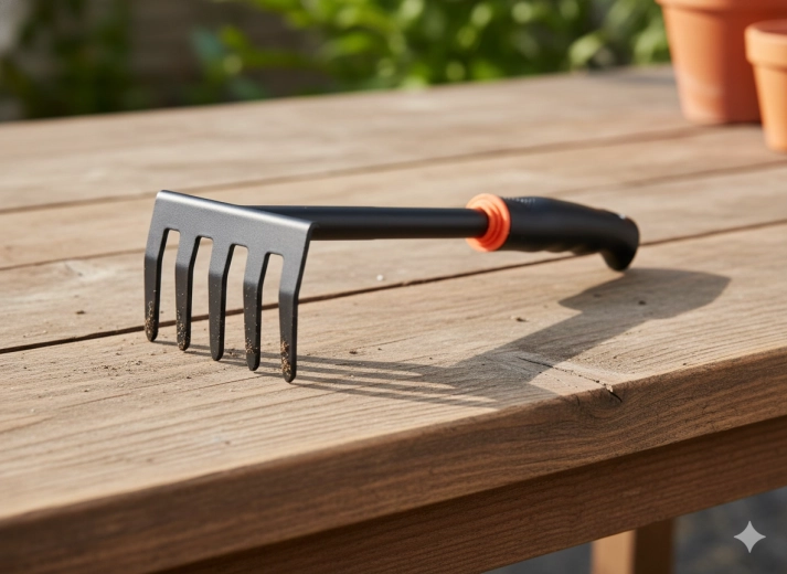 Tête métallique robuste à cinq dents