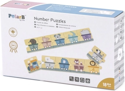 PolarB Montessori fa számkirakó