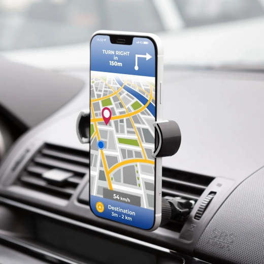 Support de téléphone pour grille d’aération, noir