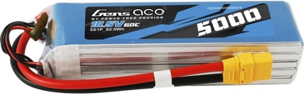 LiPo battery Gens Ace 5000mAh 18.5V 60C for RC models
