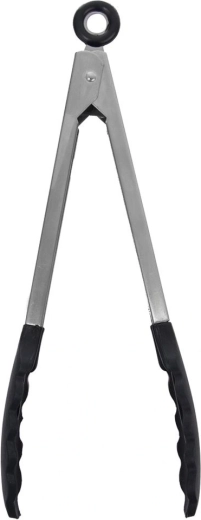 Rozsdamentes acél konyhai csipesz szilikonnal, 35 cm, Orion
