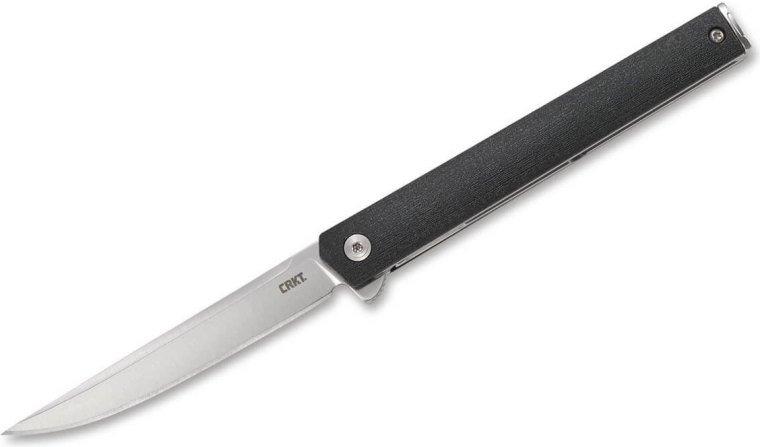 CRKT CEO Flipper coltello tascabile 8 cm, nero, FRN