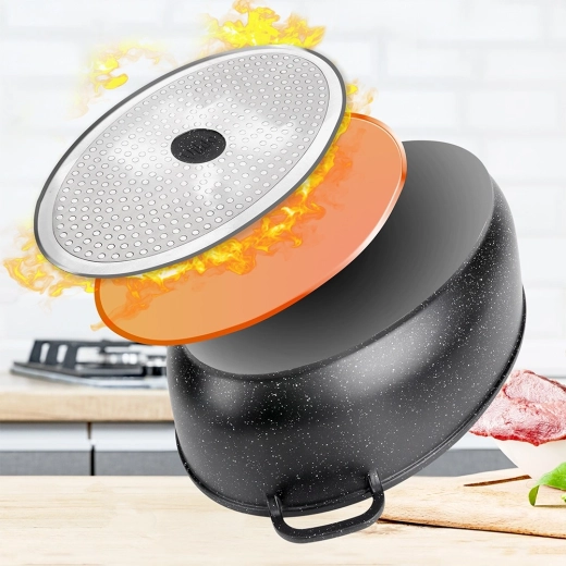 Suitable for induction and oven, easy cleaning