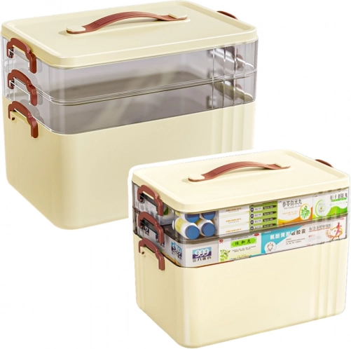 Medicine Organizer – Spacious Multi-Level Home First Aid Box