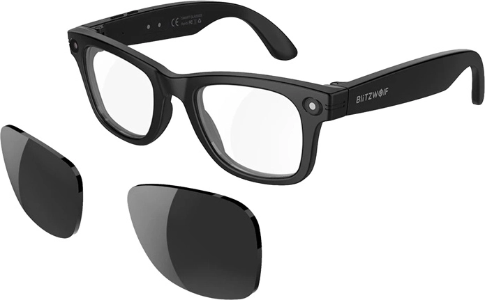 Occhiali da sole smart BlitzWolf BW-AG1 Pro con AI e lenti intercambiabili