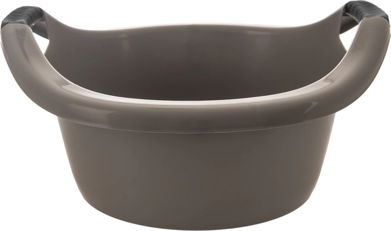 Bassine en plastique avec poignées 30 l, grise