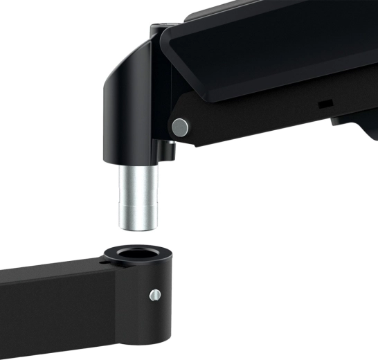 Réglage fluide avec bras à vérins à gaz