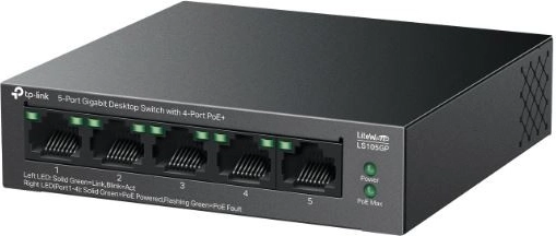 Switch Desktop Gigabit 5-porte PoE+