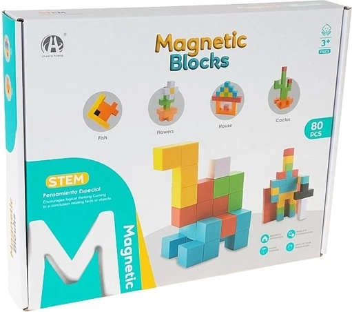 Magnetische bouwblokken – set van 80 onderdelen