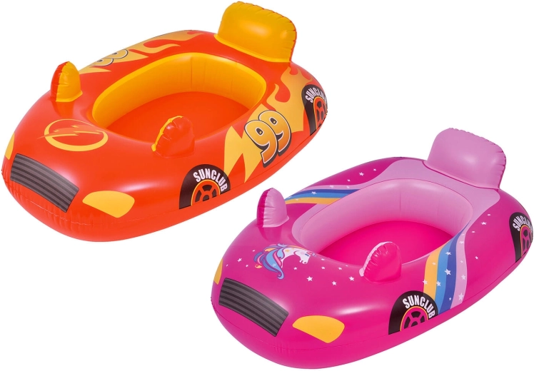 Kids Inflatable Boat CAR 86 × 60.5 cm – assorted colors