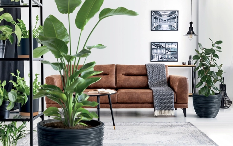 Design nervuré élégant en anthracite