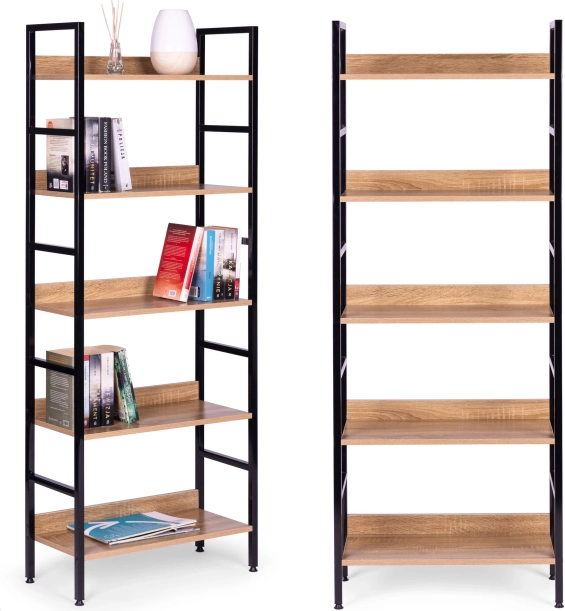 Modern bookcase with 5 shelves