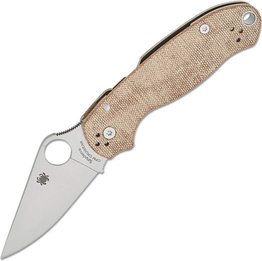 Spyderco Para 3 Brown inklapbaar zakmes micarta