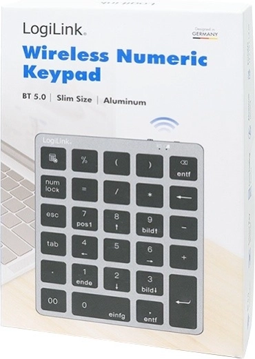 Compact numeric pad with practical functions