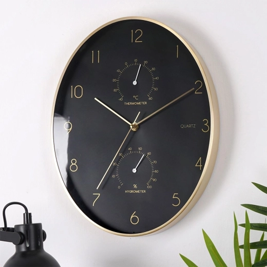 Integreret termometer og hygrometer