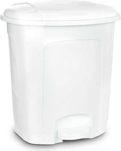Poubelle à pédale 11,5 l blanche