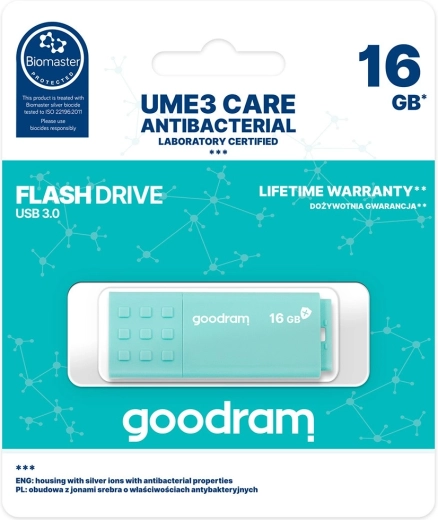 Chiavetta USB GOODRAM UME3 Care 16 GB (USB 3.0) antibatterica