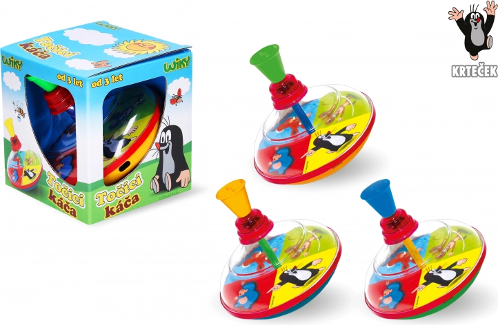 Large spinning top with MOLE motif 14 cm