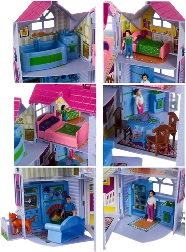 Zes gedetailleerde kamers en veel accessoires