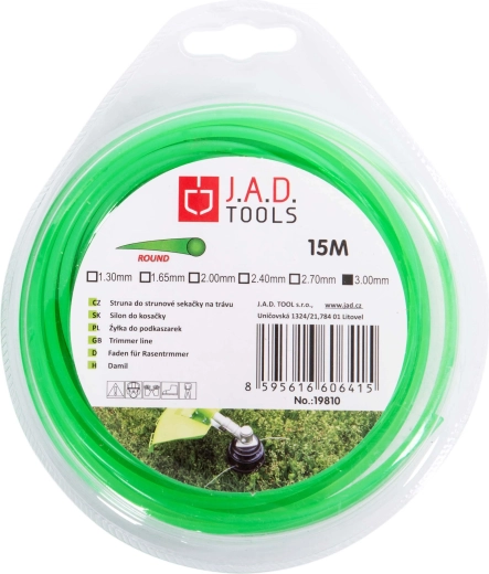 Ronde trimmerdraad 1,3 mm, 15 m