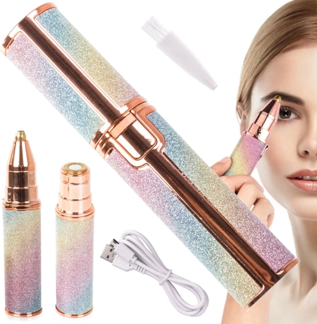 Women's eyebrow epilator and facial trimmer