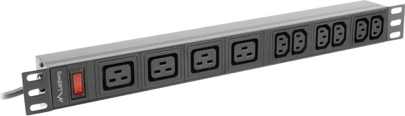 10× IEC outlets for IT equipment