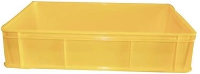 Caisse pour produits traiteur 60 × 40 × 13,5 cm, plastique, capacité 30 kg, assortiment de couleurs