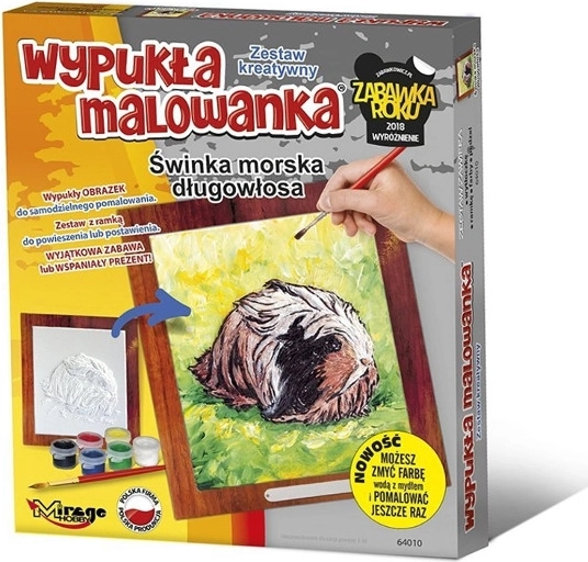 Disegno in rilievo – cavia a pelo lungo (set creativo)