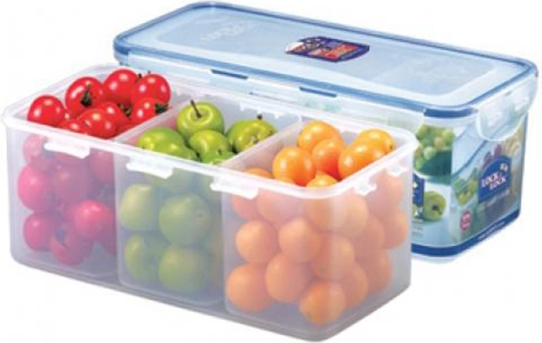 Food container with 3 compartments 3.4 l LOCK