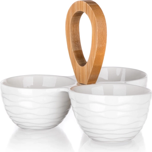 Three separate porcelain bowls