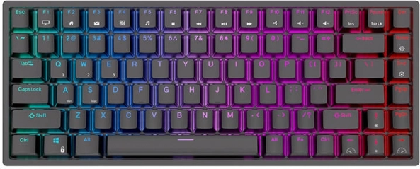 Tastiera meccanica wireless Royal Kludge RK84 con retroilluminazione RGB e switch rossi