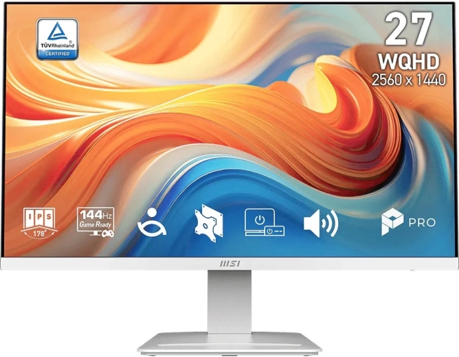 Monitor MSI PRO 27" MP273QW – WQHD, 144 Hz, bianco