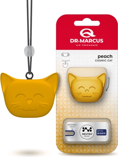 Dr. Marcus Cosmic Cat désodorisant pour voiture Pêche