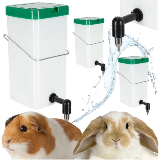 Abbeveratoi a goccia tascabili per conigli e roditori, 1 l – set da 3 pz