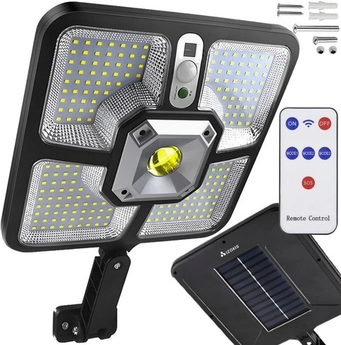 IZOXIS Solar Floodlight with PIR Sensor and Remote Control