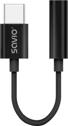 Adattatore audio Savio USB-C a 3,5mm