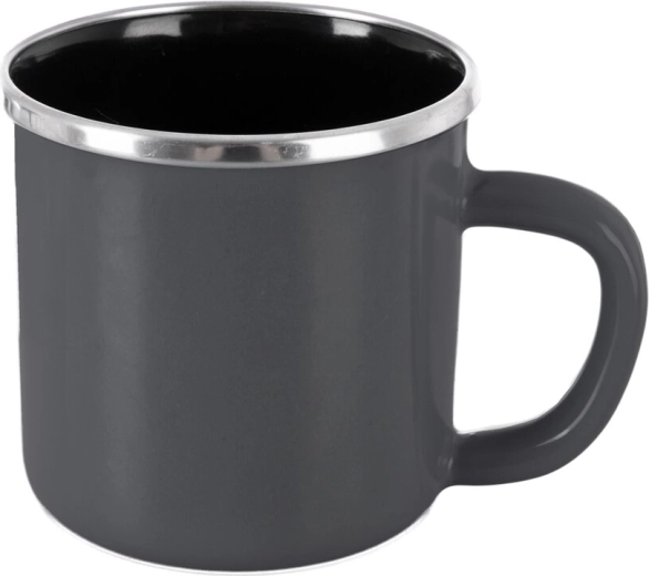 Tazza smaltata Grey Lem 0,41 l