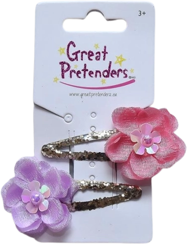 Flower hair clips for little princesses