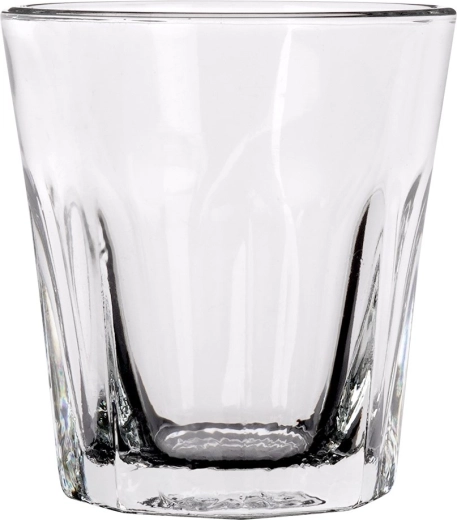 Durable clear glass with a robust base