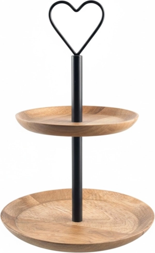 Natural mango wood and sturdy metal